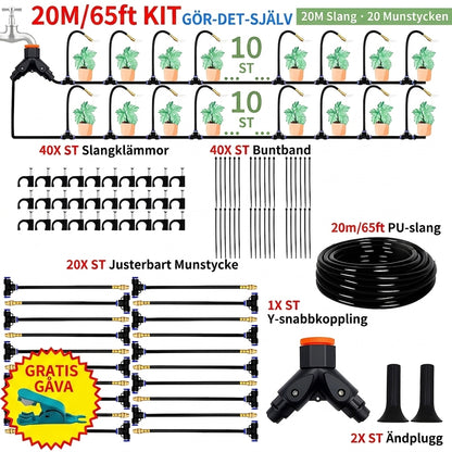Ridner™ Bevattningspaketet Kit + Slanger & Ventiler