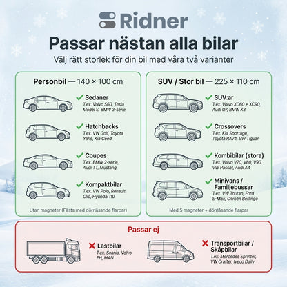 FrostGuard® Stöldsäker Magnetiskt Vindruteskydd