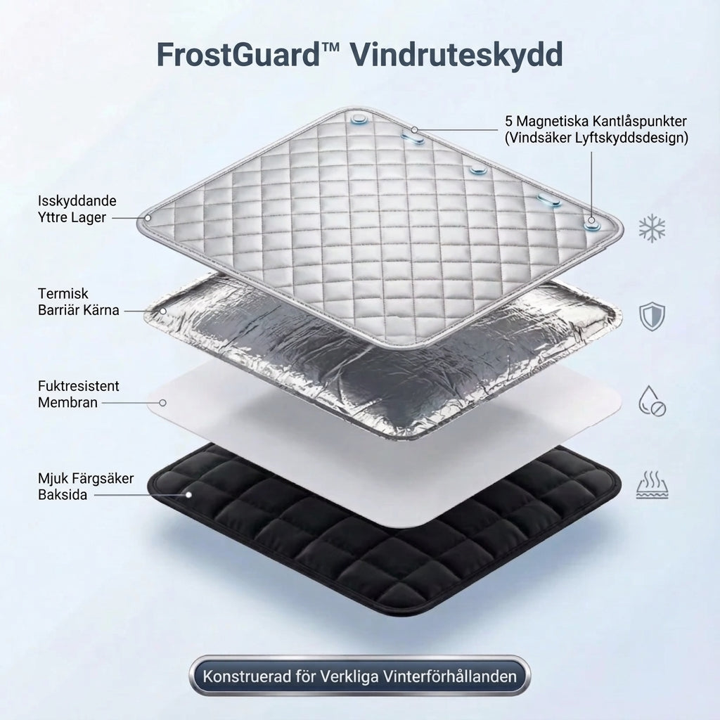 FrostGuard® Stöldsäker Magnetiskt Vindruteskydd